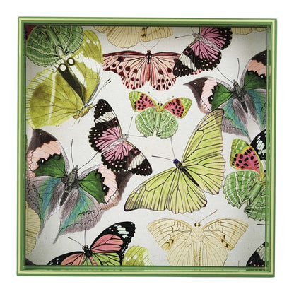 Butterflies 15 Inch Square Tray Tray - rockflowerpaper