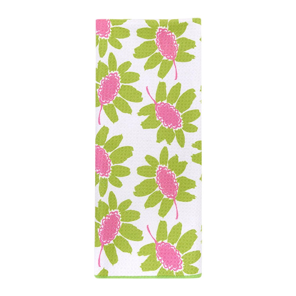 Callie Lime blu Kitchen Tea Towel - Double - Sided Print Kitchen Towel - rockflowerpaper