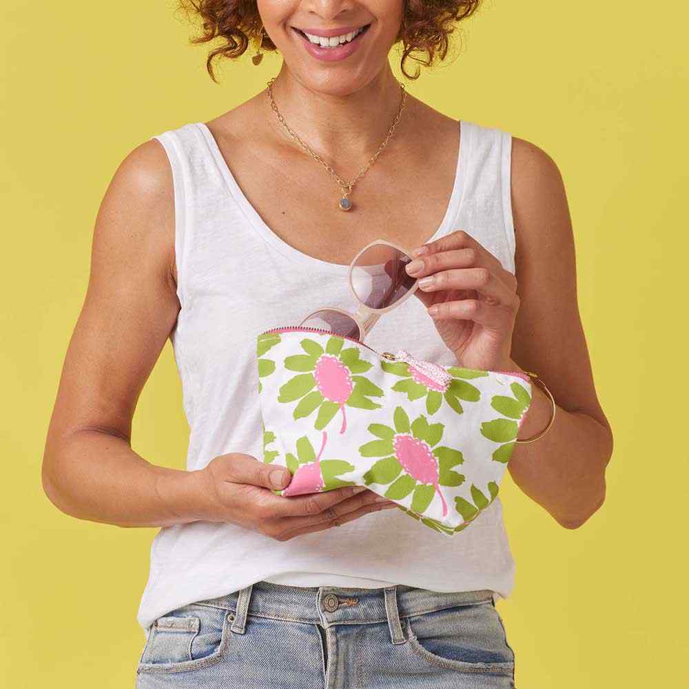 Callie Lime Pouch Medium Pouch - rockflowerpaper