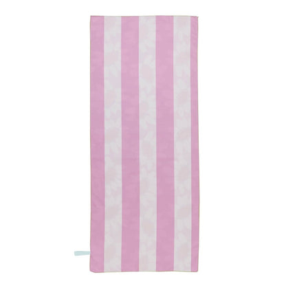 Callie Pink Reversible Eco Beach Towel Beach Towel - rockflowerpaper