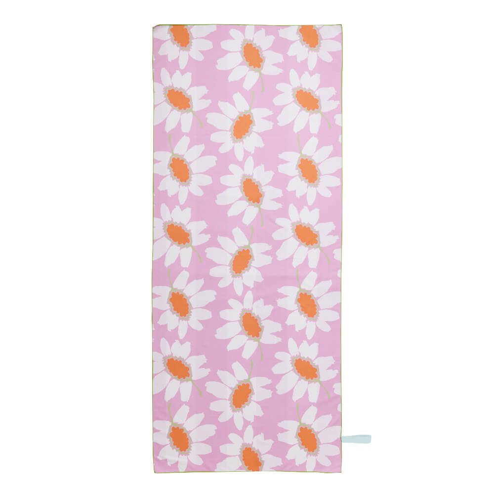 Callie Pink Reversible Eco Beach Towel Beach Towel - rockflowerpaper