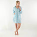 Camellia Blue Cotton Night Shirt