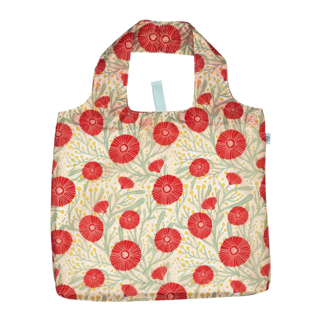 Camellia Bouquet blu Reusable Shopping Bag Reusable Shopping Bag - Rockflowerpaper