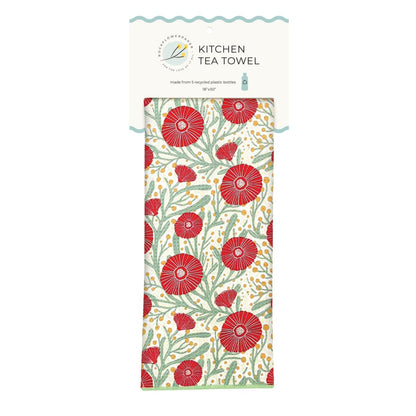Camellia Bouquet Eco Kitchen Tea Towel Tea Towel - rockflowerpaper