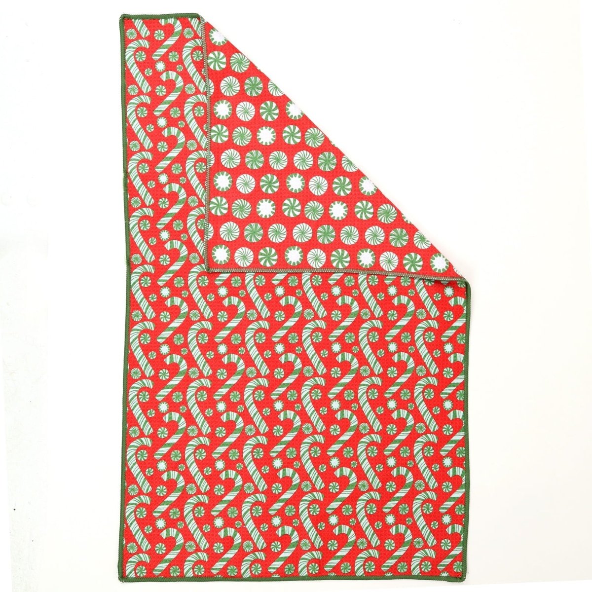 Candy Cane Joy Eco Kitchen Tea Towel Tea Towel - Rockflowerpaper