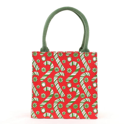 Candy Cane Joy Reusable Itsy Bitsy Gift Bag Gift Bag - Rockflowerpaper