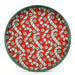 Candy Cane Joy Round Laquer Serving Tray