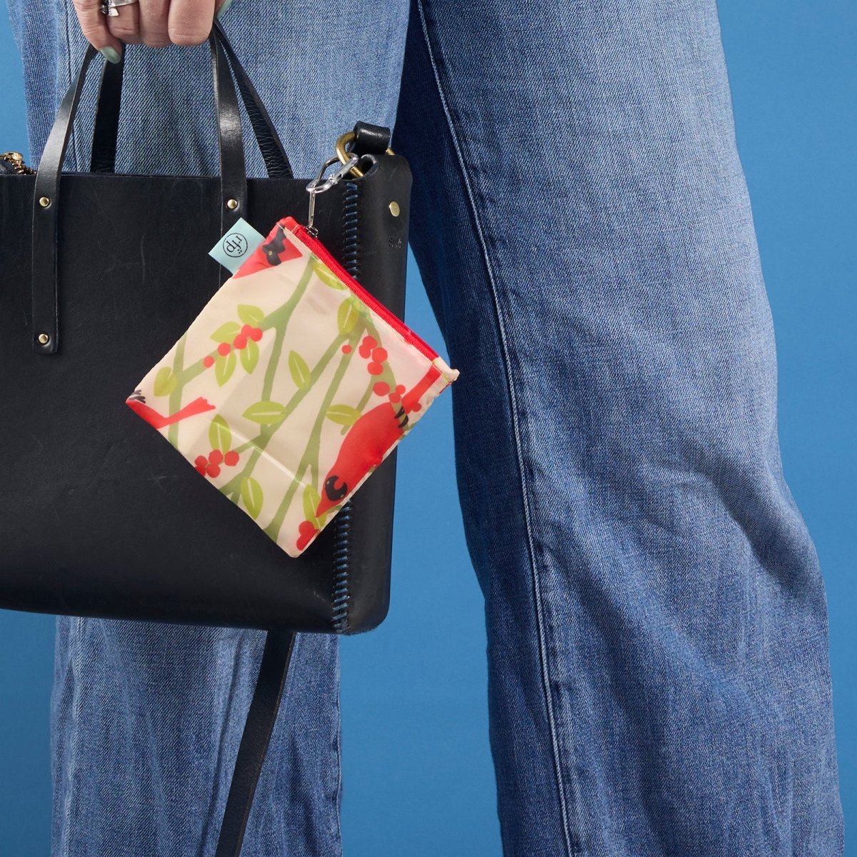 Cardinal Birds blu Reusable Shopping Bag Reusable Shopping Bag - Rockflowerpaper