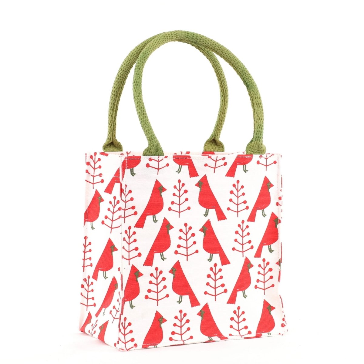 Cardinal &amp; Tree Reusable Itsy Bitsy Gift Bag Gift Bag - Rockflowerpaper