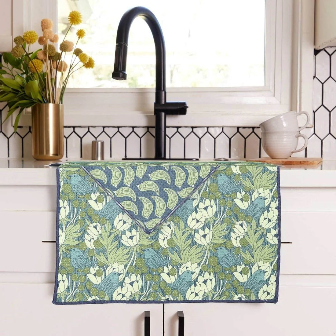 Chickadee Green Eco Kitchen Tea Towel – Rockflowerpaper