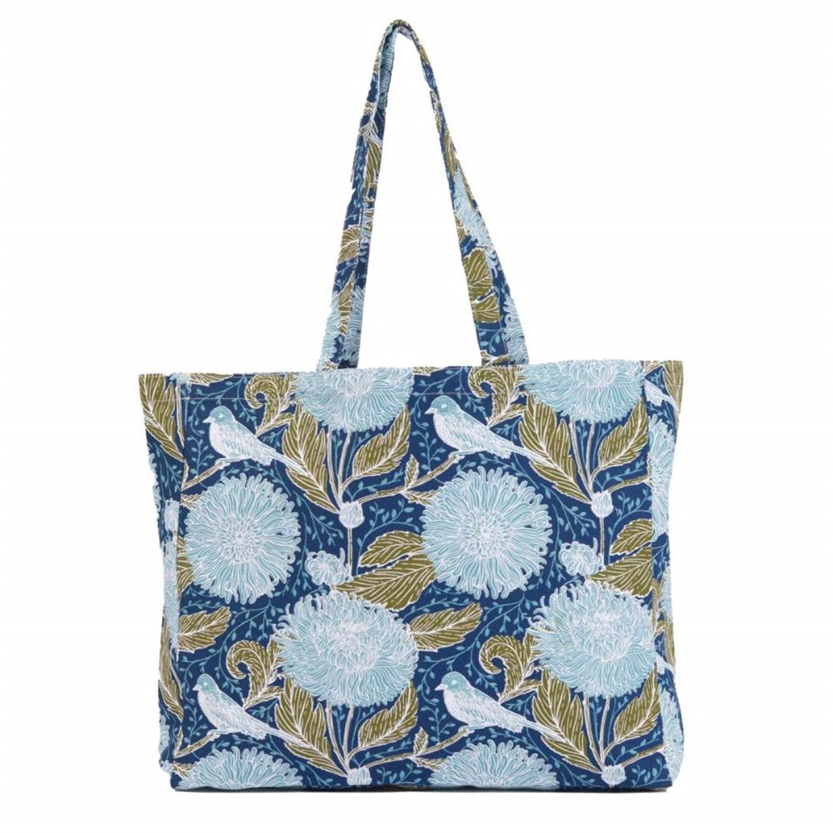 Chrysanthemum Bird Little Shopper Tote Bag Tote - rockflowerpaper