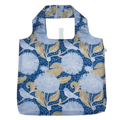 Chrysanthemum blu Reusable Shopping Bag Reusable Shopping Bag - rockflowerpaper