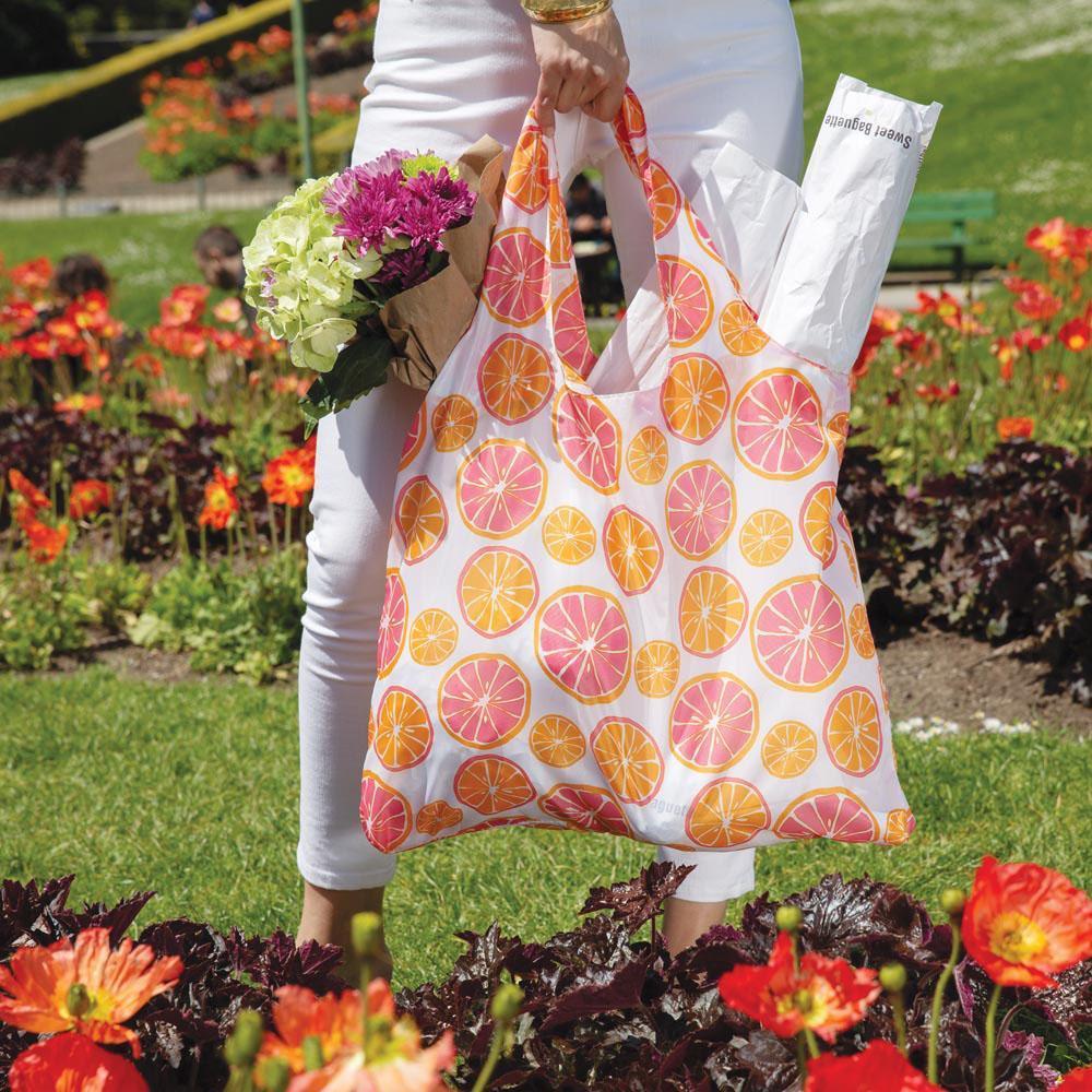 Citrus Red blu Reusable Shopping Bag Reusable Shopping Bag - Rockflowerpaper