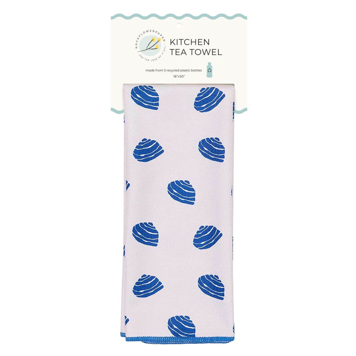 Clams Eco Kitchen Tea Towel Tea Towel - Rockflowerpaper