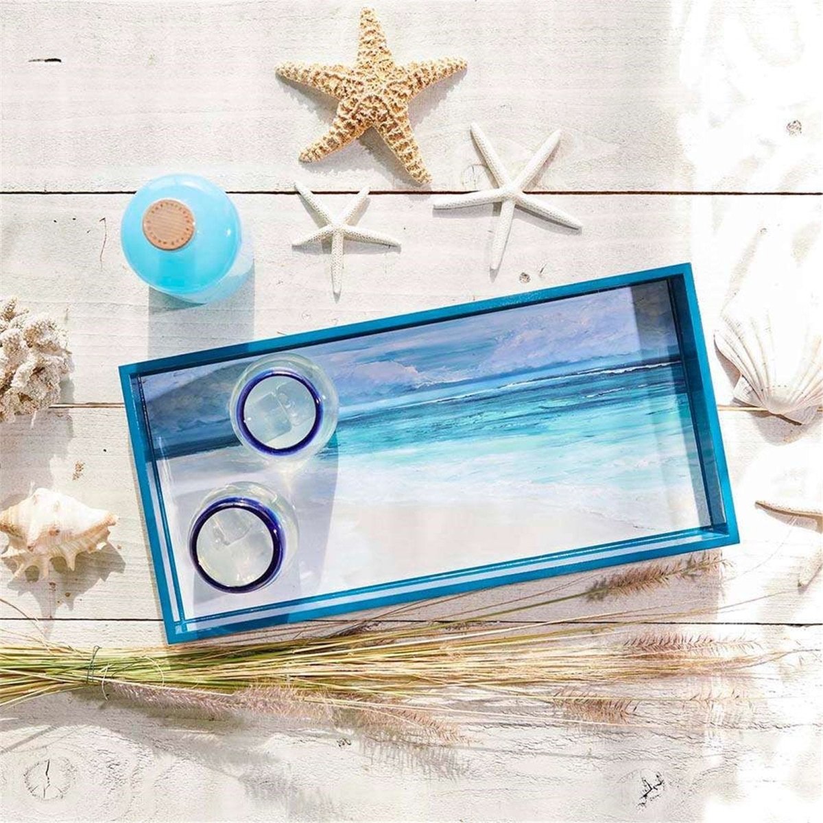 Coastal View 10 x 20 Art Tray Tray - rockflowerpaper