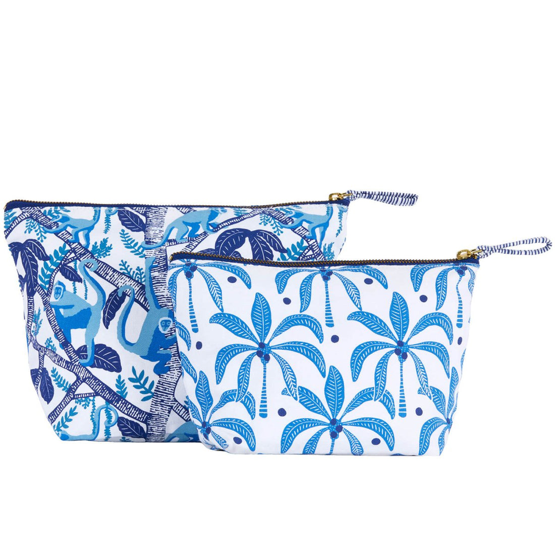 Coco Monkey Essential Canvas Pouch Set of 2 Pouch Set of 2 - Rockflowerpaper