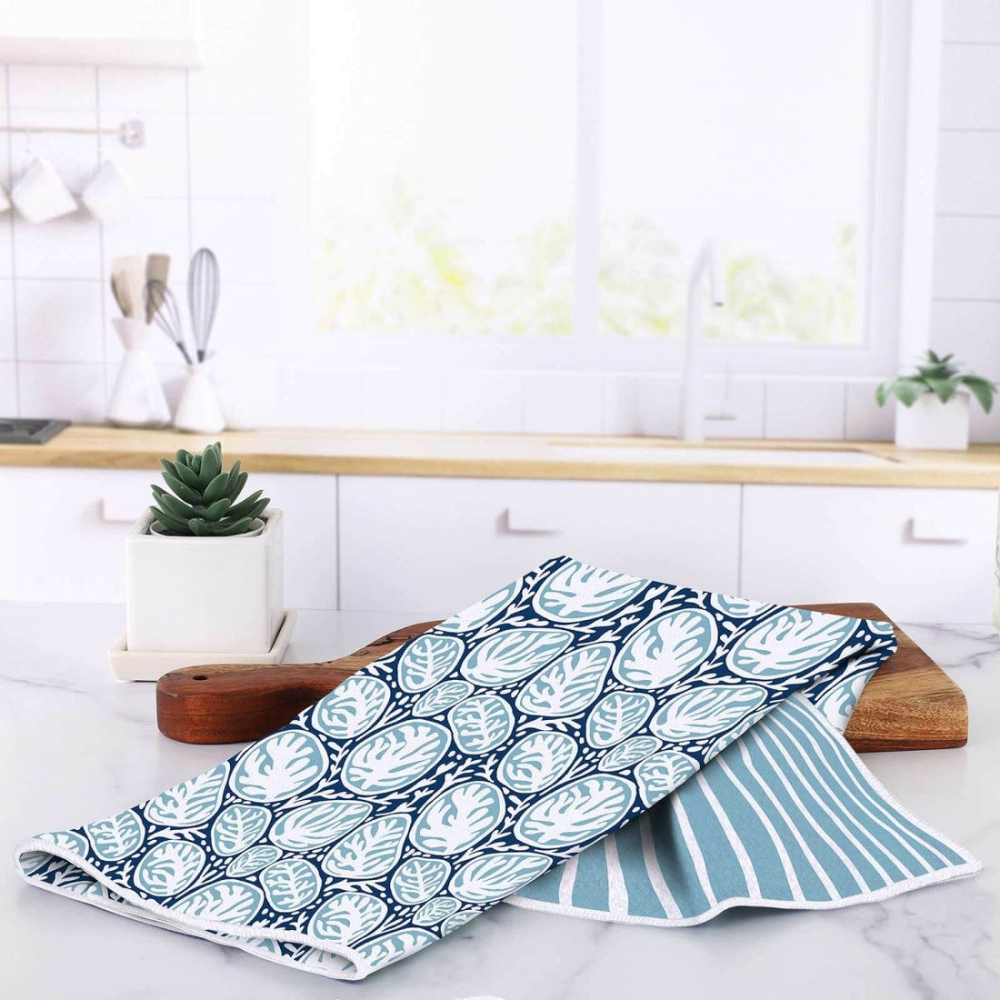 Coral Garden Eco Kitchen Tea Towel Tea Towel - rockflowerpaper