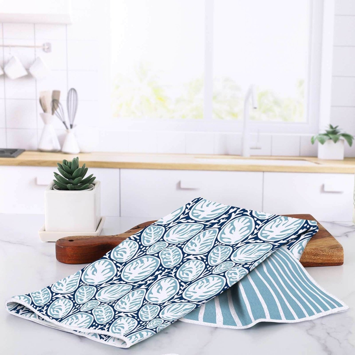 Coral Garden Eco Kitchen Tea Towel Tea Towel - rockflowerpaper