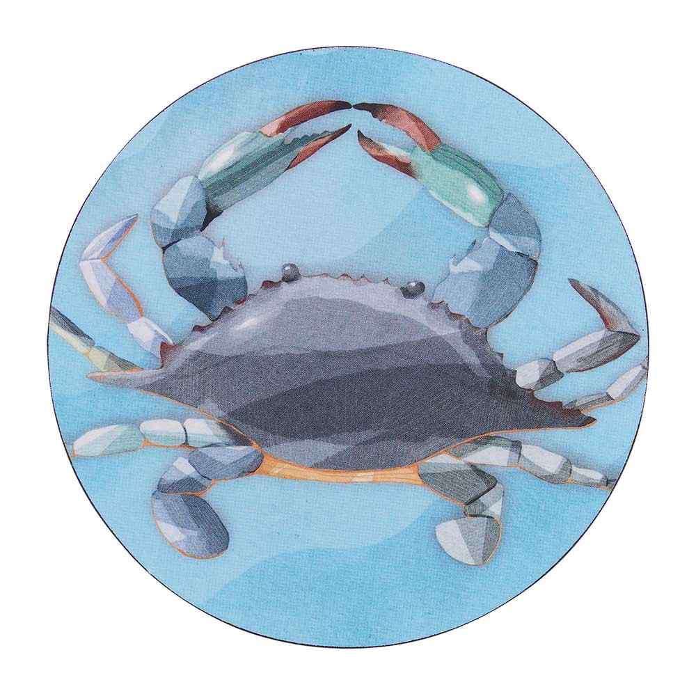 Crab Round Coaster - Set of 4 Coaster - rockflowerpaper