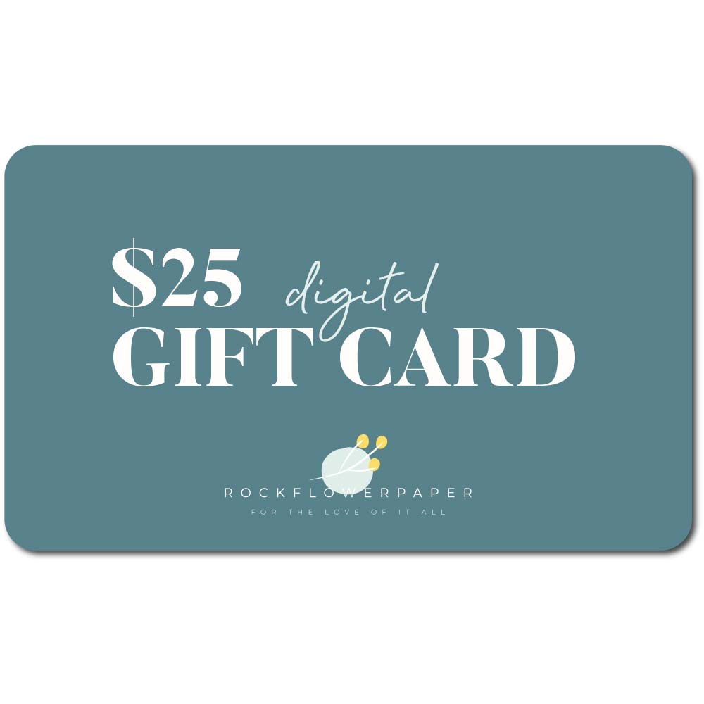 Digital Gift Card - Give the Gift of Choice! Gift Card - rockflowerpaper