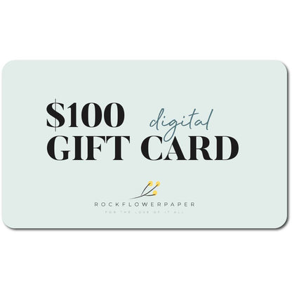 Digital Gift Card - Give the Gift of Choice! Gift Card - rockflowerpaper