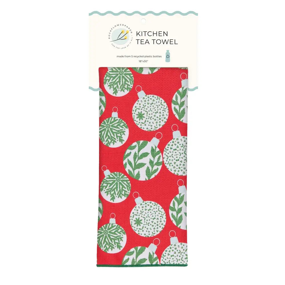 Scandi Ornaments Eco Kitchen Tea Towel