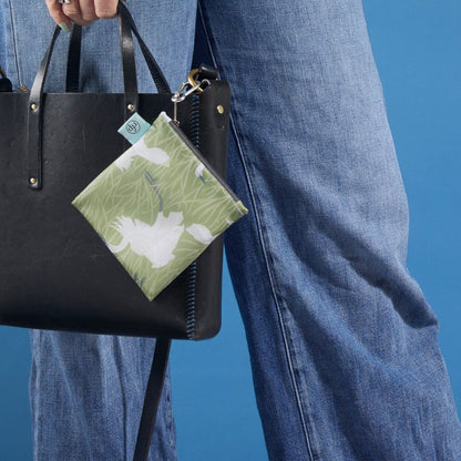Egret &amp; Reed blu Reusable Shopping Bag Reusable Shopping Bag - Rockflowerpaper