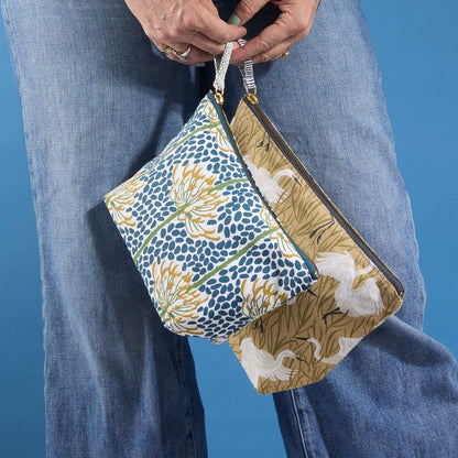 Egret &amp; Reed Essential Canvas Pouch Set of 2 Pouch Set of 2 - Rockflowerpaper