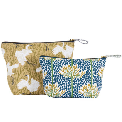 Egret &amp; Reed Essential Canvas Pouch Set of 2 Pouch Set of 2 - Rockflowerpaper