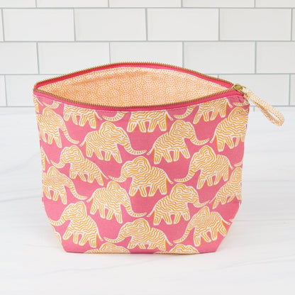 Elephant Essential Canvas Pouch Set of 2 Pouch Set of 2 - Rockflowerpaper