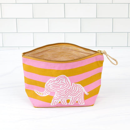 Elephant Essential Canvas Pouch Set of 2 Pouch Set of 2 - Rockflowerpaper