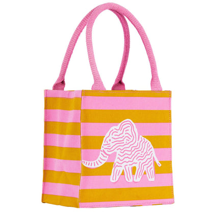 Elephant Stripe Reusable Itsy Bitsy Gift Bag Gift Bag - Rockflowerpaper
