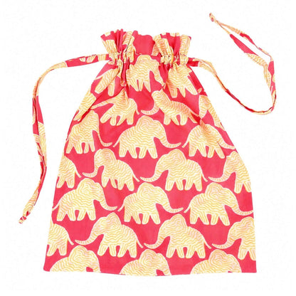 Elephants Pink Cotton Lounge Pant Lounge Pant - Rockflowerpaper