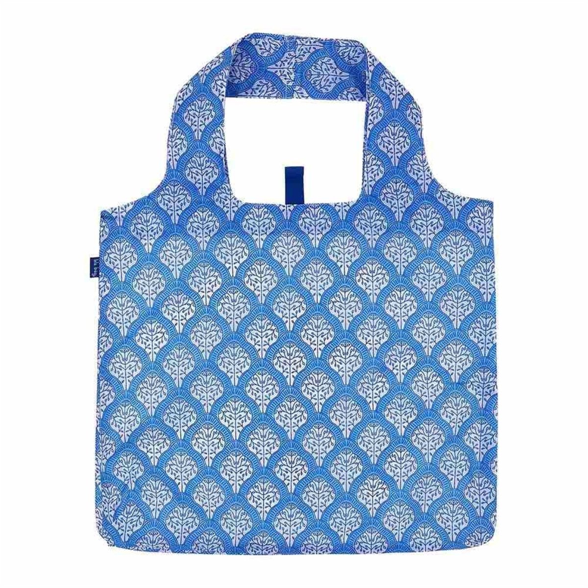 Fifer Blue blu Reusable Shopping Bag - Machine washable Reusable Shopping Bag - rockflowerpaper