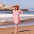 Fifer Pink Button Down Beach Tunic Swim Cover Up - rockflowerpaper