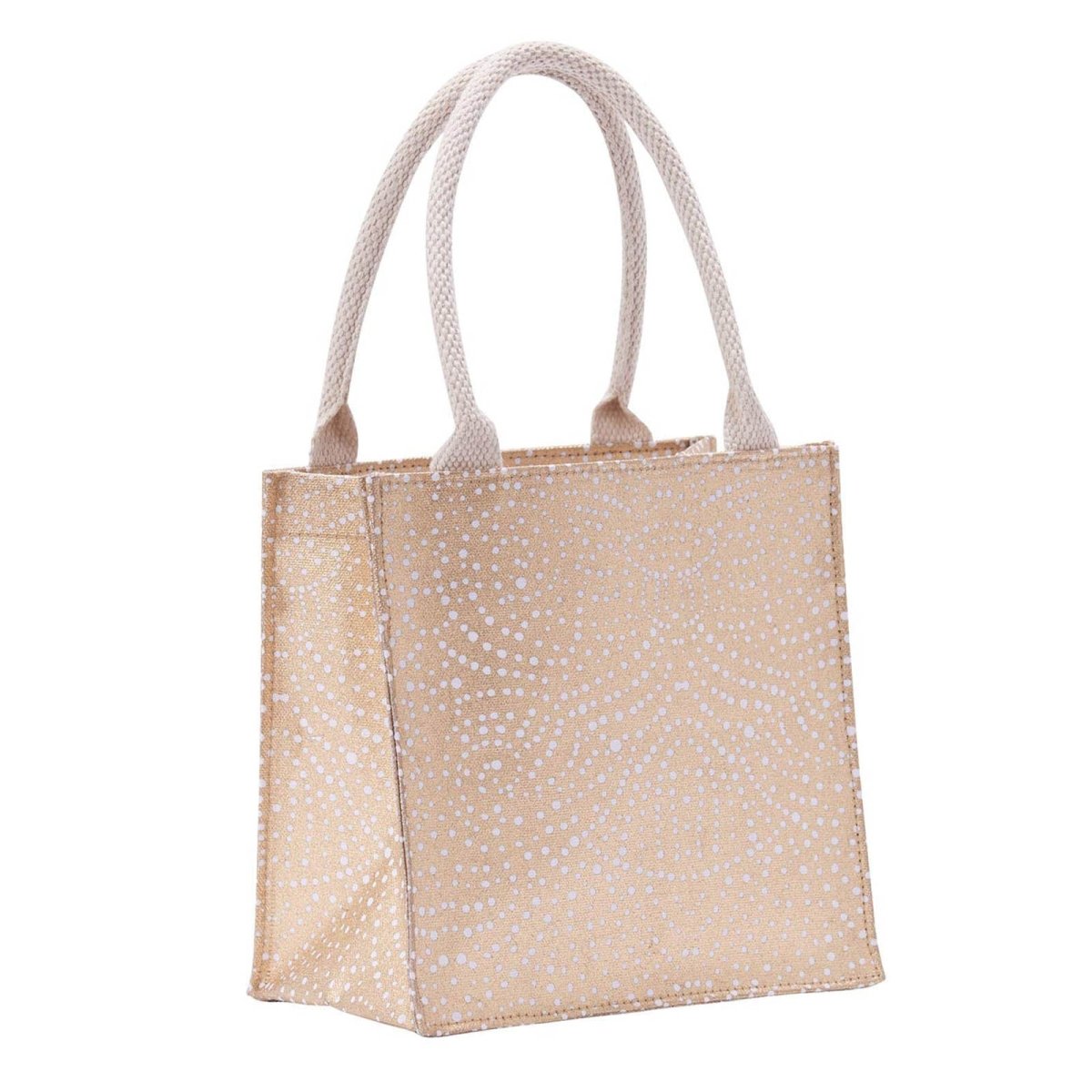 Filigree Gold Reusable Itsy Bitsy Gift Bag Gift Bag - rockflowerpaper