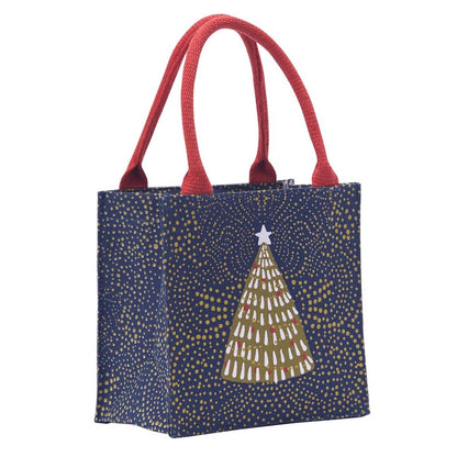 Filigree Tree Midnight Reusable Itsy Bitsy Gift Bag Gift Bag - rockflowerpaper