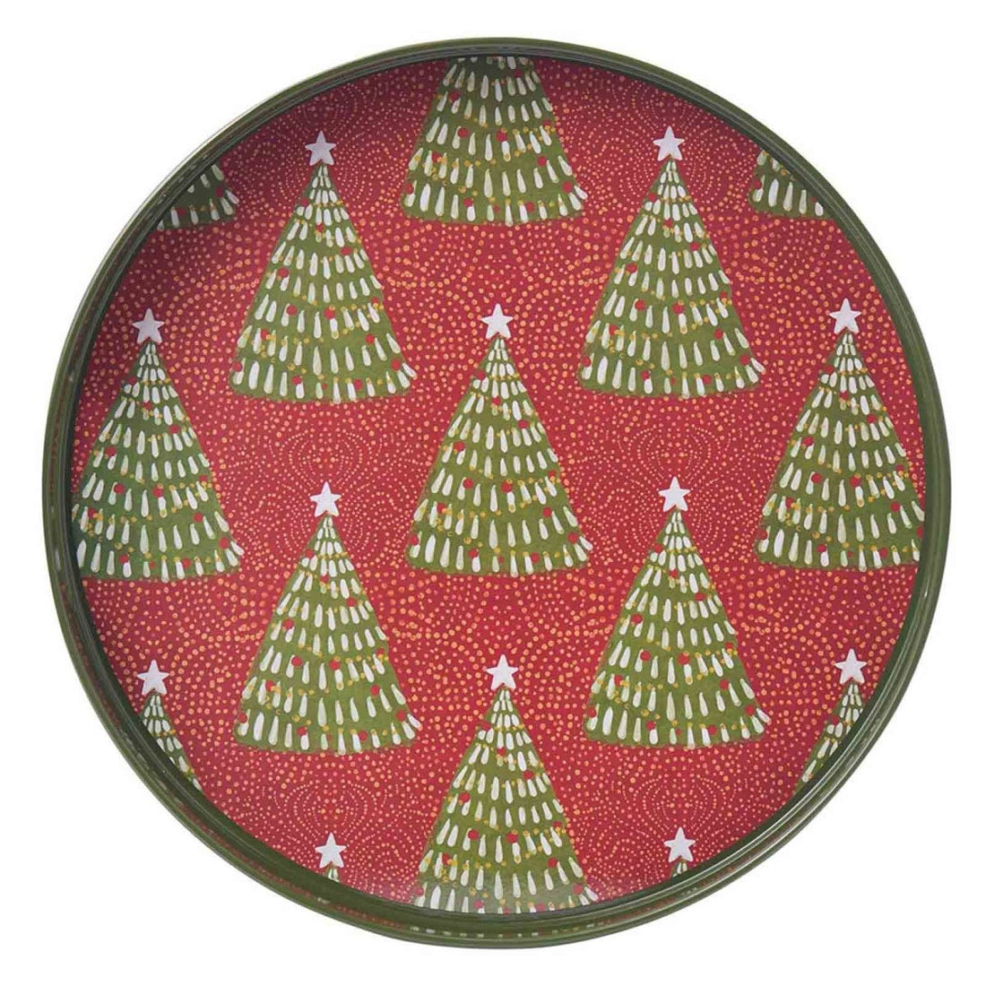 Filigree Trees 15 Inch Round Tray Tray - rockflowerpaper