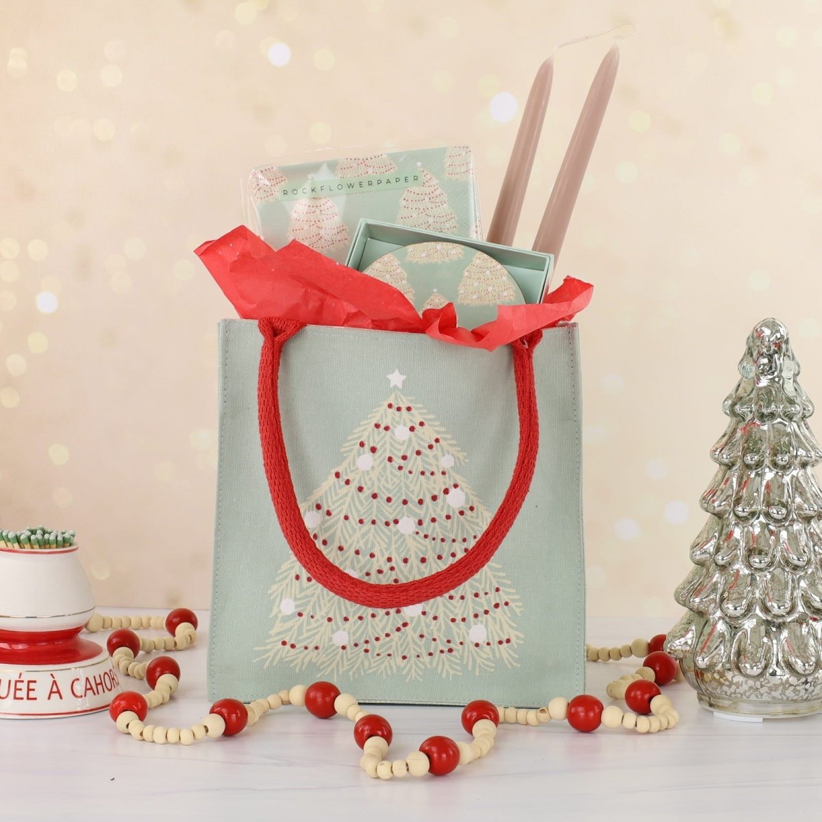 Fir Tree Reusable Itsy Bitsy Gift Bag Gift Bag - Rockflowerpaper