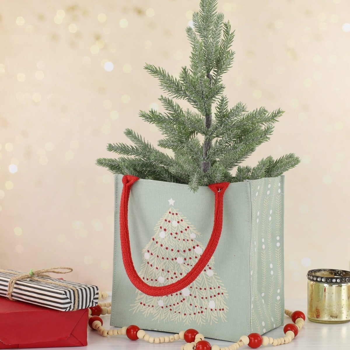 Fir Tree Reusable Itsy Bitsy Gift Bag Gift Bag - Rockflowerpaper
