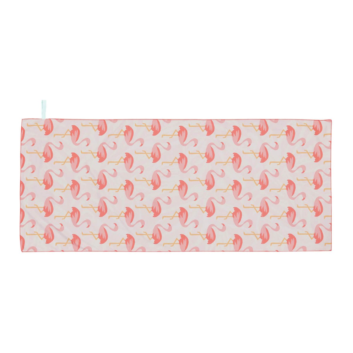 Flamingo Pink Reversible Eco Beach Towel Beach Towel - rockflowerpaper