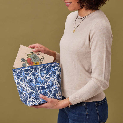 Fleur Large Relaxed Pouch Pouch - rockflowerpaper