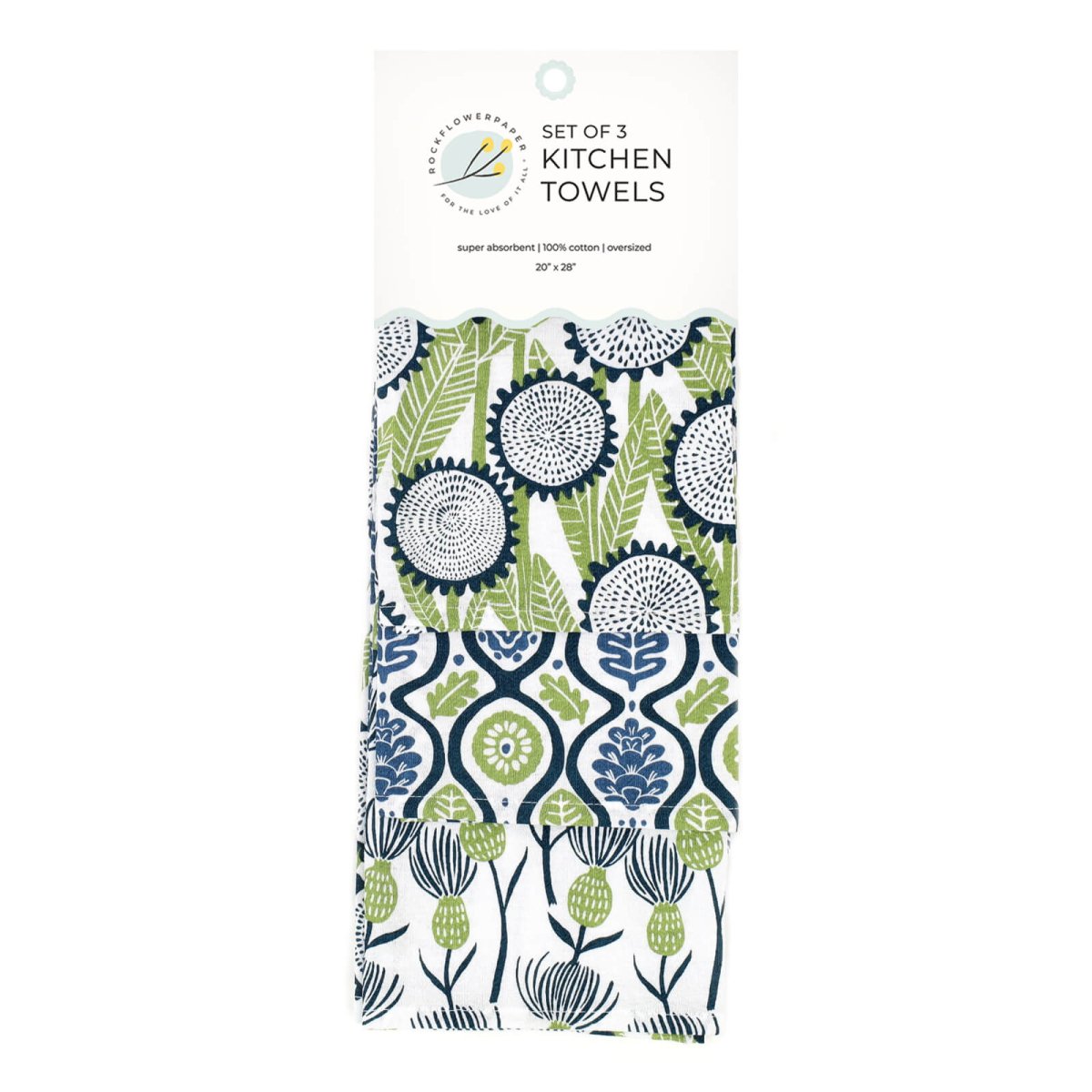 Foraging Cotton Kitchen Towels (Set of 3) Cotton Kitchen Towel - rockflowerpaper