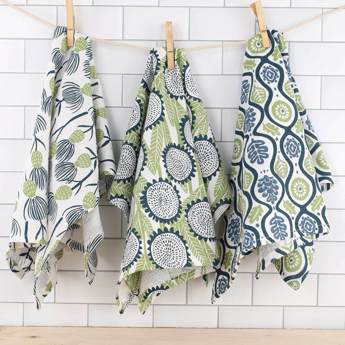 Foraging Cotton Kitchen Towels (Set of 3) Cotton Kitchen Towel - rockflowerpaper