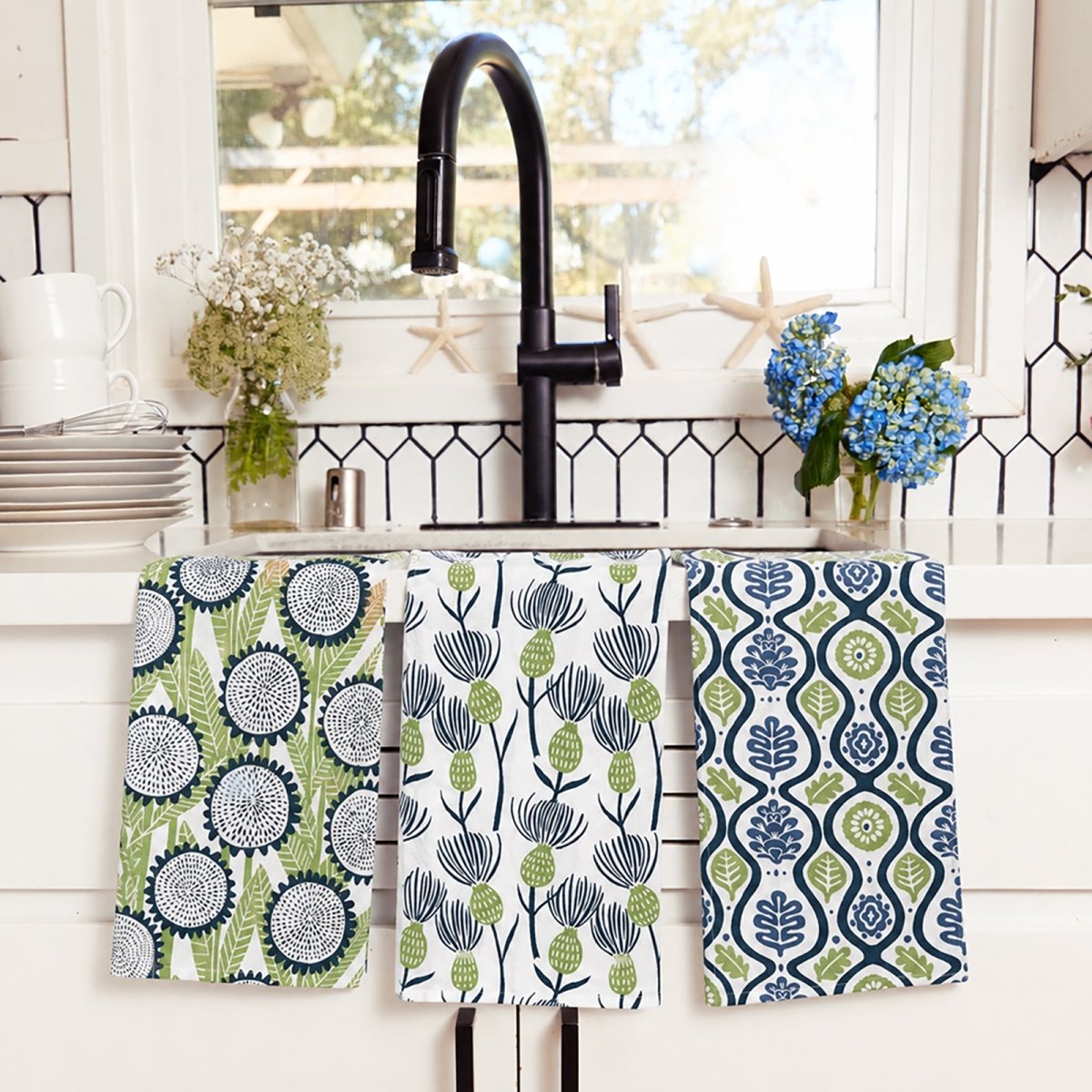 Foraging Cotton Kitchen Towels (Set of 3) Cotton Kitchen Towel - Rockflowerpaper
