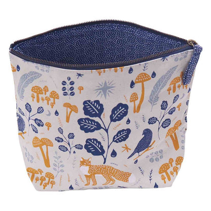 Fox and Feathers Large Relaxed Pouch Pouch - rockflowerpaper