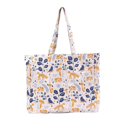 Fox and Feathers Little Shopper Tote Bag Tote - rockflowerpaper