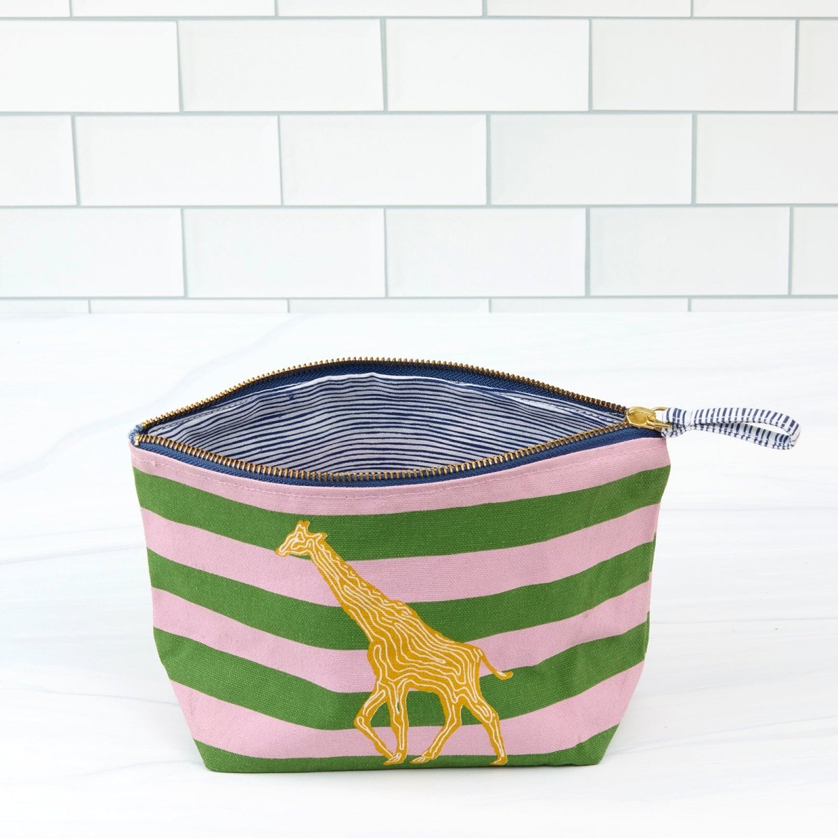 Giraffe Essential Canvas Pouch Set of 2 Pouch Set of 2 - Rockflowerpaper