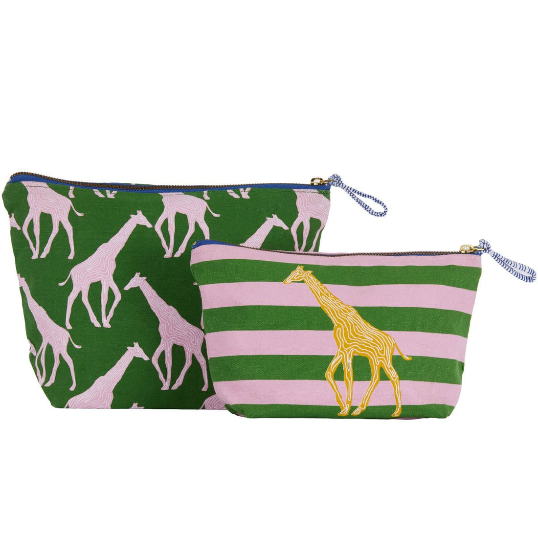 Giraffe Essential Canvas Pouch Set of 2 Pouch Set of 2 - Rockflowerpaper