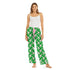 Giraffe Pink Green Cotton Lounge Pant Lounge Pant - Rockflowerpaper